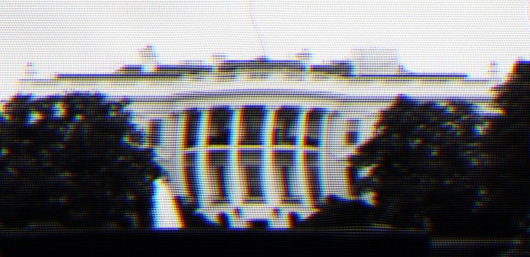 Royalty-free stock illustration ID: 428896075  Distorted TV picture of White House. Washington DC  By Finlandi