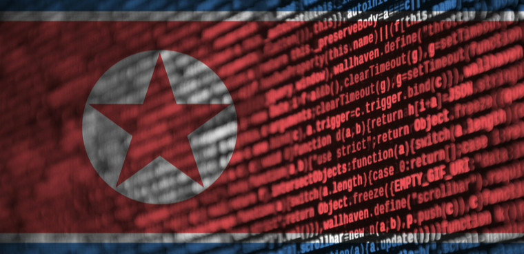 North Korea flag and program code shutterstock id 1198193245 By Mehaniq