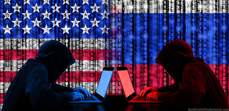 US and Russian hackers (BeeBright/Shutterstock.com)