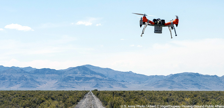 Army drone (U.S. Army Photo / Albert C Vogel/Dugway Proving Ground Public Affairs)