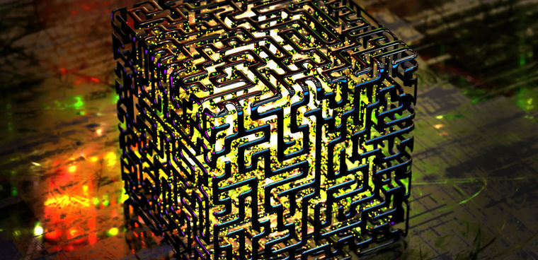 Concept of an abstract quantum computer. 3d illustration By plotplot shutterstock ID 707534518