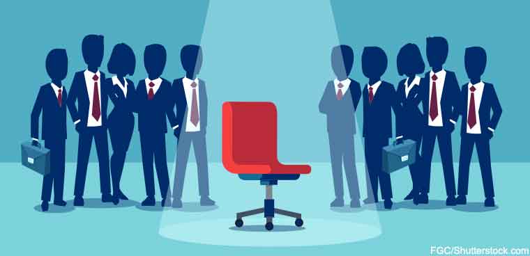 empty executive chair (FGC/Shutterstock.com)
