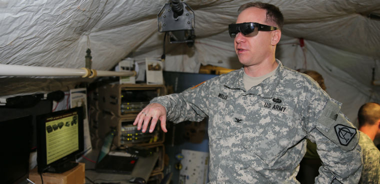 tactical glasses interface with dcgs-a U.S. Army photo by Sergeant First Class Kristine Smedley 2013