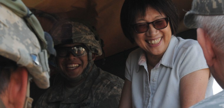 Heidi Shyu, the assistant secretary of the Army for Acquisition, Logistics and Technology, vists Ft. Bliss May 2015 DOD photo by Sgt. Jessica Littlejohn