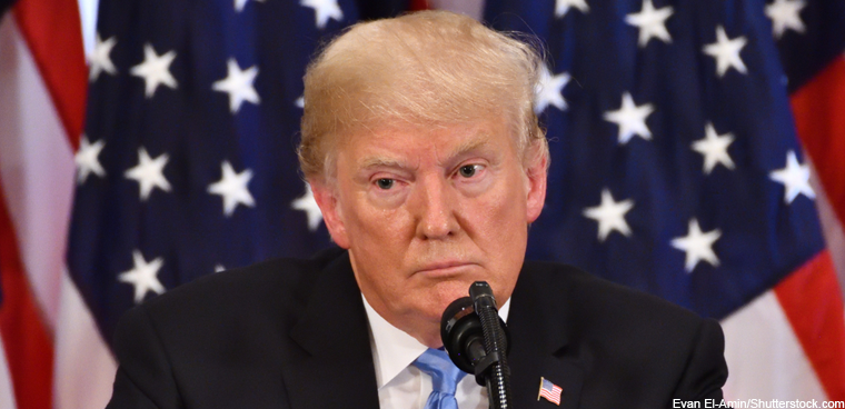 President Donald Trump listening at press conference SEPTEMBER 26, 2018 (Evan El-Amin/Shutterstock.com)
