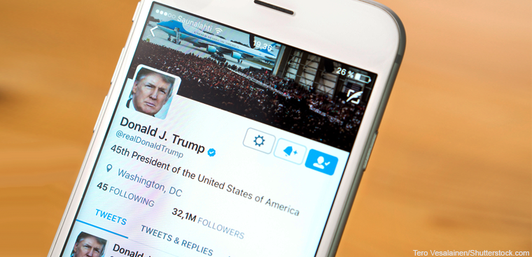 Trump twitter (Tero Vesalainen/Shutterstock.com)