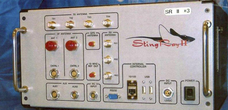 Stingray cell site simulator from patent