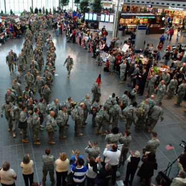 U.S. Troops at the Airport - U.S. Army file photo