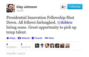 Clay Johnson tweet