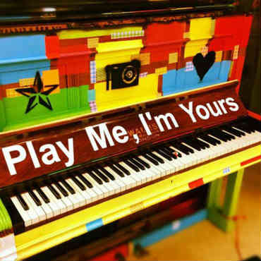 A piano from the Play Me I'm Yours project