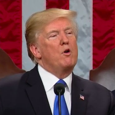 President Trump at his 2018 State of the Union Address