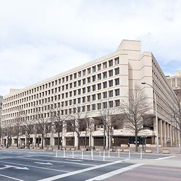 Shutterstock image: J. Edgar Hoover FBI building.