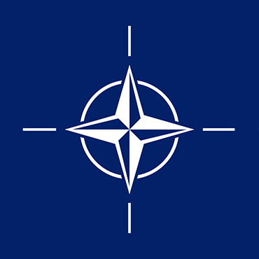 Wikipedia image: NATO's official flag.