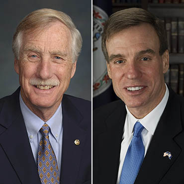 Senators Angus King (Maine) and Mark Warner (Virginia)