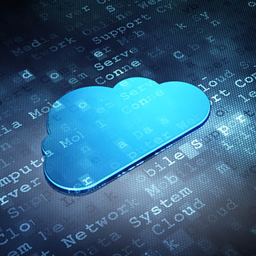 Shutterstock image (by Maksim Kababou): cloud technology concept.