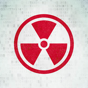 Shutterstock image (by Maksim Kabakou): Science data concept, nuclear icon.