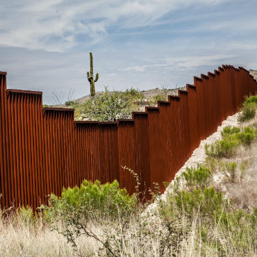 US-Mexico Border wall Nogalez, Az.