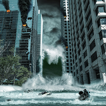 Shutterstock image: natural disaster, tsunami.