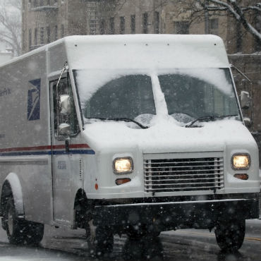 Shutterstock Image ID: 574099045 Postal Truck Bronx NY Jan 7 2017 By eddtoro
