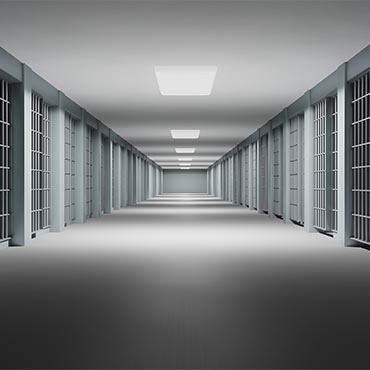 Shutterstock image: prison interior.