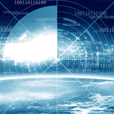 Shutterstock image: cybersecurity radar.