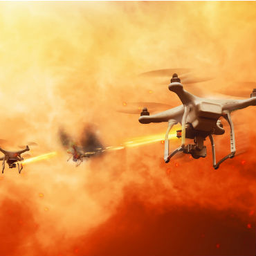 Drone battle - shutterstock image