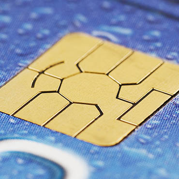 Shutterstock image (by imagedb.com): smart card computer chip.