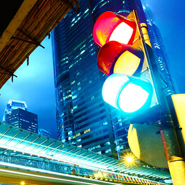 Shutterstock image: traffic light.
