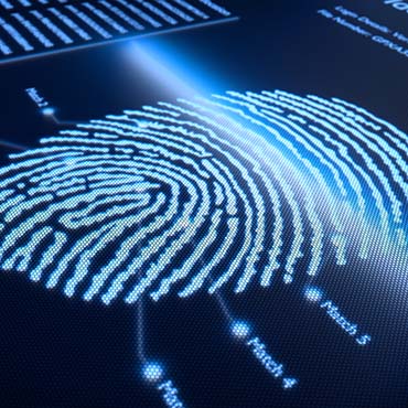 Shutterstock image: fingerprint scanner.