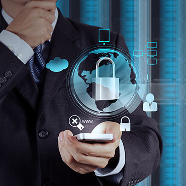 Shutterstock image: mobile device security, continuous monitoring concept.