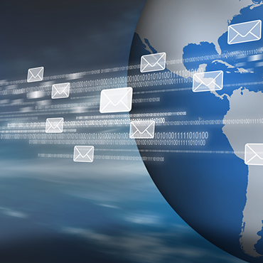 E-mail circling the globe