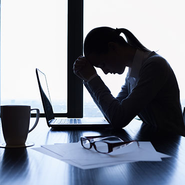 Shutterstock image: job stress.